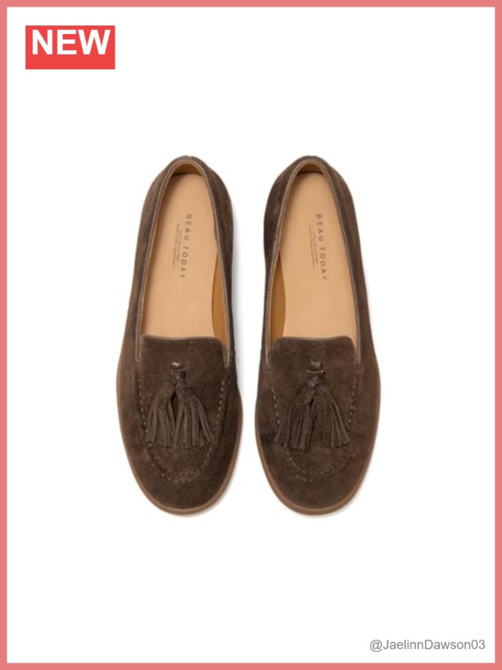 Women's Suede Tassel Loafers Slip On Penny Loafers Flat Comfortable Work Shoes